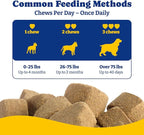 Collagen for Dogs - Collagen Soft Chews for Hip, Joint, Cartilage & Mobility Support, Skin & Coat Supplement for Dogs, with Types I, II & III Collagen and Superfood - 120 Count, Duck & Pear Flavor