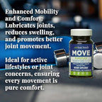 Basic Brands - Move Pureflex Glucosamine Chondroitin - Joint Support Supplement for Flexibility & Mobility - 60 Capsules - 2-Pack
