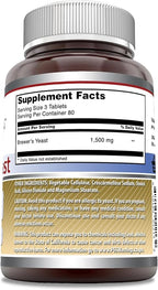 Amazing Formulas Brewers Yeast 1500mg Per Serving Tablets Supplement | Non-GMO | Gluten Free | Made in USA (240 | 3 Pack)