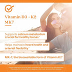Doctor's Best Vitamin D3 and K2 Supplement for Men & Women - Vitamin D3 5000 IU + K2 as MK-7, Bone Health Support, Gluten Free, Non GMO, Vegetarian Capsules - 60 Veg Caps