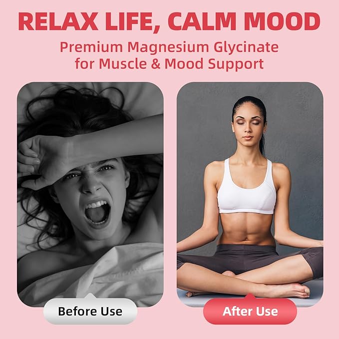 Magnesium Glycinate Liquid Drops with Chamomile, Hawthorn & Ginger for Stress Relief and Digestive Comfort, Fast Absorption, Non-GMO, Vegan Formula, Sugar Free, Strawberry Flavor, 2 Fl OZ