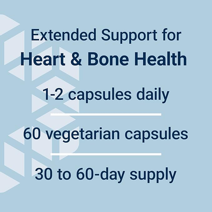 Life Extension Extend-Release Magnesium, prolonged Heart & Bone Health Support, Cardiovascular & Blood Pressure Health Support, bioavailable Formula, Gluten-Free, Non-GMO, Vegetarian, 60 Capsules