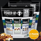 Gourmet Nut Power Up Trail Mix, 2 Pack of 36 Ounce Bags - 100% Natural, Mega Omega Blend, High Energy Snack Assorted - 48 Count Individually Wrapped Packs