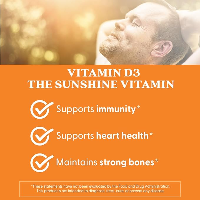 Doctor's Best Vitamin D3 5000IU, Non-GMO, Gluten & Soy Free, Regulates Immune Function, Supports Healthy Bones, White, No Flavour, 180 Count