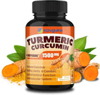 Turmeric Curcumin Supplement with Black Pepper – 1650mg Organic Turmeric Capsules, 95% Curcuminoids, Turmeric for Joint Support, Anti Inflammatory Supplement for Men & Women, 60 Veggie Capsules