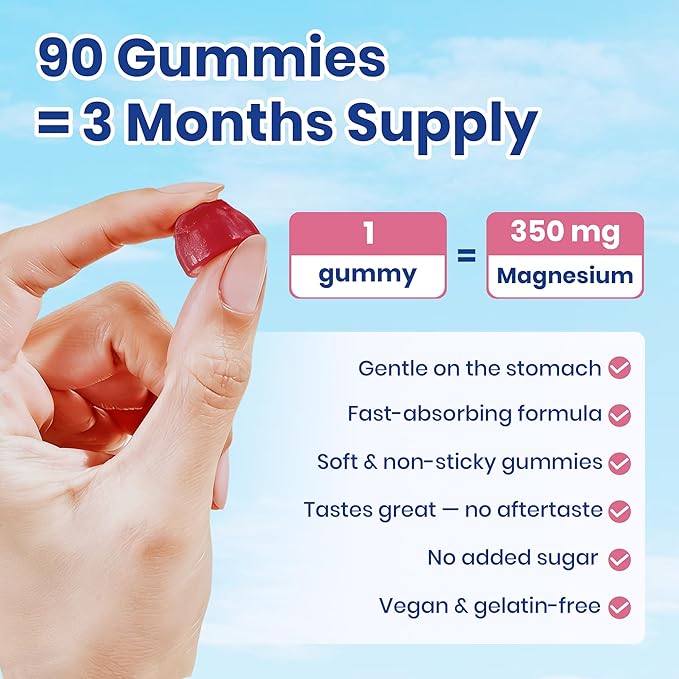 VEV Deep Calm Magnesium Complex 14-in-1 Gummies – 90 Count (Pack of 1) – with D3, Ashwagandha, L-theanine, Zinc – Magnesium Complex for Women and Men – No Added Sugar Vegan Magnesium Glycinate Gummies
