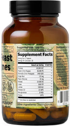 Santa Cruz Paleo, Pre-Feast Digestive Enzymes Supplement, Multi Enzyme for Women and Men, Fiber Supplement for Gut Health & Digestive Health, Gluten Free, Keto, Paleo, Sugar Free, 60 Capsules