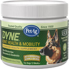 PetAg Dyne Soft Chews, Joint Health & Mobility Supplement - Vet-Formulated for Dogs - with UC-II® Collagen - Up to 4X More Effective Than Glucosamine/Chondroitin - 45 Chicken Liver Flavor Chews