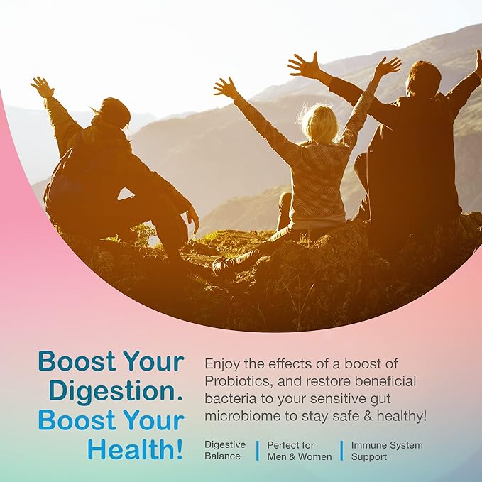 YUM-V'S Sugar Free Probiotic Gummies - Probiotics for Men & Women to Help Support Digestive Function – Adults & Kids Probiotic with 5 Billion CFU Bacillus Coagulans – Vegan & Gluten-Free (Pack of 2)