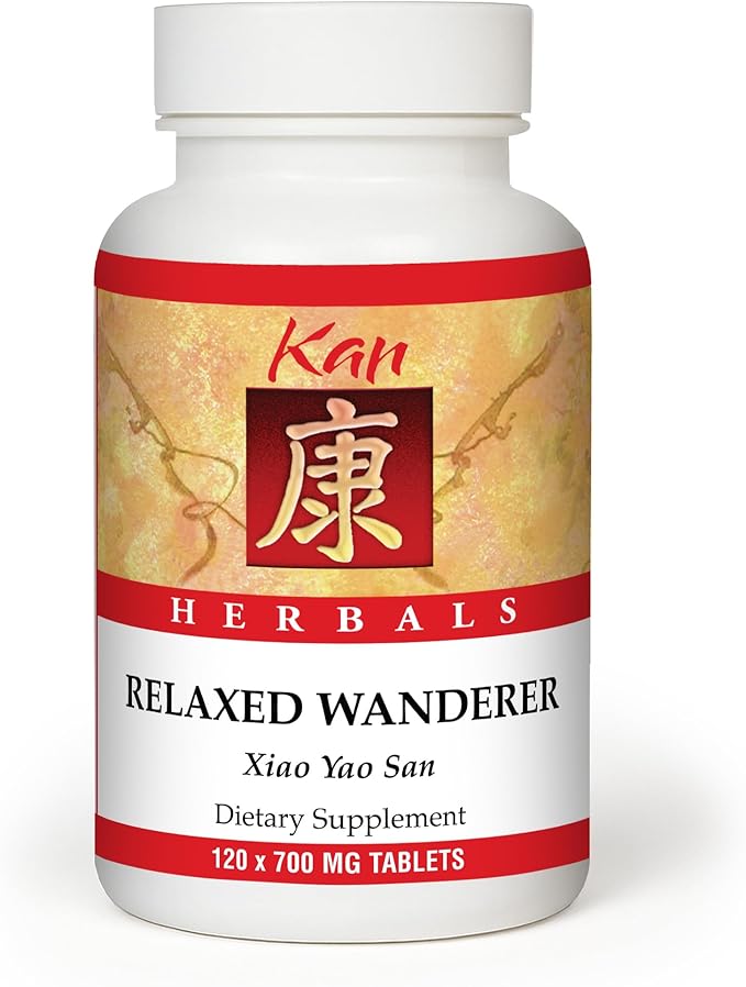 Kan Herbs Company Relaxed Wanderer – Traditional Chinese Herbal Formula to Support Mood, Digestion, and Menstrual Balance, Nourishes Blood, Eases Occasional Tension and Fatigue, 120 Tablets