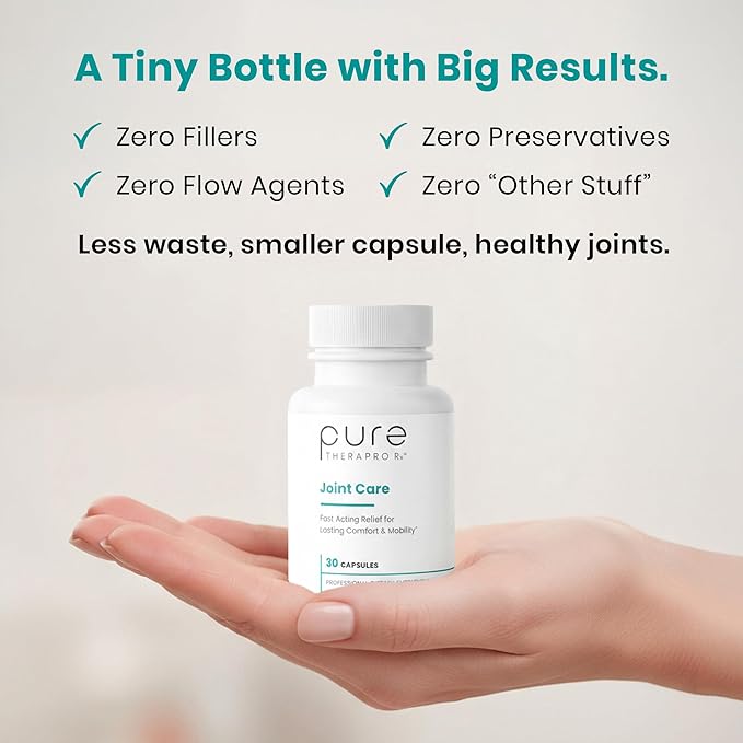 Pure Therapro Rx Boswellia, Curcumin, & Type II Collagen Joint Health Supplement | Made in the USA | Joint Care 30 Capsules, 1-Month Supply