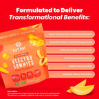 Day One Electrogummies - 60pcs. of Peach Mango Flavored Electrolyte Gummies for Hydration - Packed with Essential Electrolytes Ideal for Workouts, Running, Hiking and More