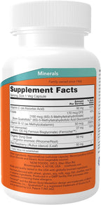 NOW Foods Supplements, Iron Complex Caps, Non-Constipating*, Essential Mineral, 100 Veg Capsules