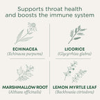 Traditional Medicinals Tea, Organic Throat Coat Lemon Echinacea, Supports Throat Health & Immune Function - Kosher, Non-GMO, Caffeine-Free, Compostable - 96 Tea Bags (3 Pack)