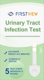 UTI Test Strips,Urinary Tract Infection Test Strips for Women, Men & Kids for UTI and Bladder, Detect Leukocytes and Nitrites,Results in 2 Minutes, Specialized Handle Design Easier use-5Pcs