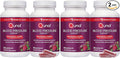 Qunol Blood Pressure Support, 3 in 1 Beets + CoQ10 + Grape Seed Extract, Beet Root Capsules That Supports Healthy Blood Circulation & Heart Healthy Energy, 60 Count (Pack of 4)