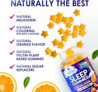 Melatonin Sleep Gummies - 6mg Per Serving - Sugar-Free Sleep Support Melatonin Gummy for Adults - Extra Strength Sleeping Gummy Supplement - Supports Restful Sleep - Tasty Orange Flavor - 120 Gummies