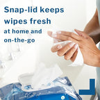 McKesson Washcloth Wipes, Scented - Disposable Wet Wipes for Adults - Alcohol-Free - No-Rinse Formula - Snap Lid Soft Pack, 48 Count, 1 Pack