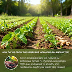 Natural Hormone Balance Tea 120g.100% natural ingredients Raspberry Leaf,Nettle Leaf,Ginger,Spearmint Leaf Hormone Herbal tea.for PMS & PCOS Supplements.