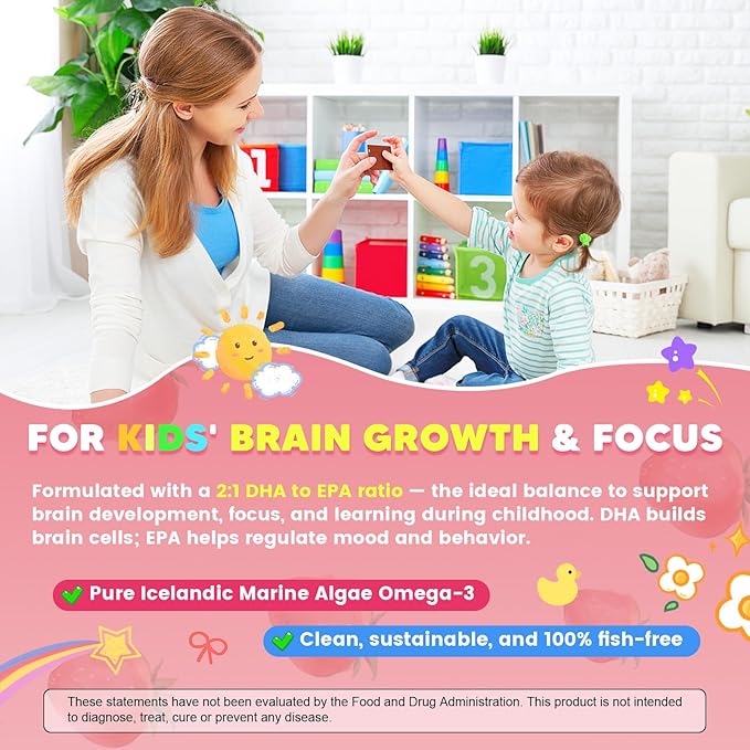 Kids Methylated Multivitamin Gummies with Omega 3, Multivitamin for Kids & Teens 4+ w/L Methylfolate & B12, Calcium, Probiotics, Elderberry, 16 Vitamins for Healthy Growth, Immune Support, Sugar Free