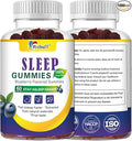 Sleep Gummies with 5mg Melatonin for Adults – Fall Asleep Faster with Non-Groovy Morning, Sugar Free Sleep Aid Supplement, Non-Habit Forming, Blueberry Flavor, 60 Count (Pack of 2)