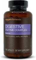 Amazon Elements Digestive Enzyme Complex, Vegetarian, Supports Healthy Digestion, 180 Capsules (Previously Revly)