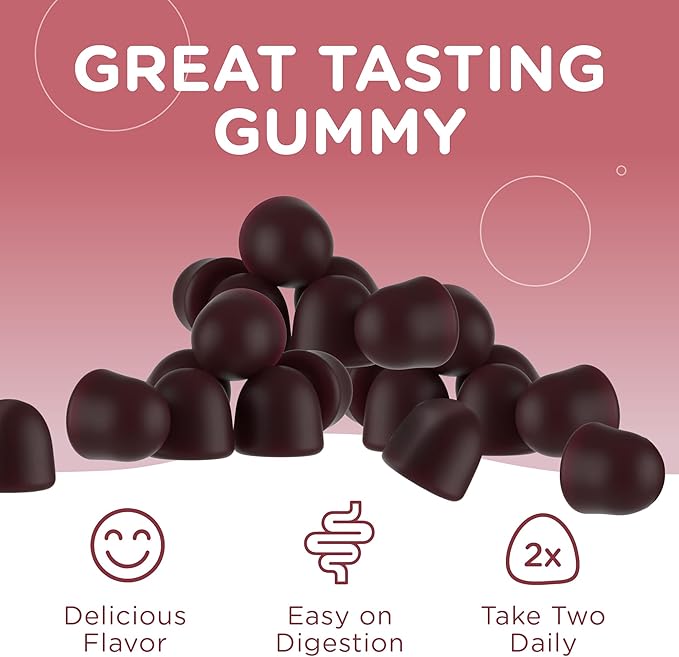 Zahler Chapter Six Beet Root Gummy, 500 mg of Beet Root with Cherry Fruit Extract, 60 Dark Cherry Flavored Gummies.