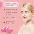Multi Collagen Peptides Powder for Women and Men - Type I, II, III, V, X - Hydrolyzed Collagen Peptides, Supports Skin Hair Nail & Joint, Grass-Fed, Non-GMO, 30 Packets