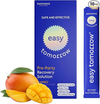 Natural Energy & Morning Vitality Jelly Stick - Daily Korean Skin Health Supplement & After Drinking Support with DHM & Glutathione - K-Beauty Inspired (Mango Flavor, 10 Sticks)