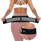 Sacroiliac SI Joint Hip Belt for Women Men-Alleviate Sciatica|Pelvic|Back|Lower Back Support, Pelvic Support Belt, Adjustable Sciatica Lumbar Pain Relief, Trochanter Belt(Black,M,Hip Size 32‘’-47‘’)