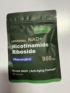 Liposomal NAD Supplement with NAD Nicotinamide Riboside Resveratrol 900 MG, Boost NAD+ for Cellular Health, Anti-Aging, Energy, Focus - 80 Capsules(5Pcs)