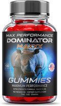 Dominator Maxx Gummies Maximum Strength Performance Gummies, Dominator Maxxx Gummies Extra Strength Overall Wellness Support, Dominator Max Gummies, DominatorMax Great Taste Mad in USA (60 Gummies)
