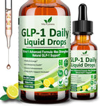 GLP-1 Support Liquid Drops, 10-in-1 Formula with Berberine, Ceylon Cinnamon, Prebiotic Fiber & Green Tea Extract | Support Healthy Metabolism, Digestive & Gut Health for Women & Men | Vegan, Non-GMO
