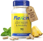 Flexcin Joint Health & Mobility Formula with CM8 (Cetyl Myristoleate) - Joint Supplements for Men and Women with Glucosamine, MSM, Collagen Type II - 90 Capsules