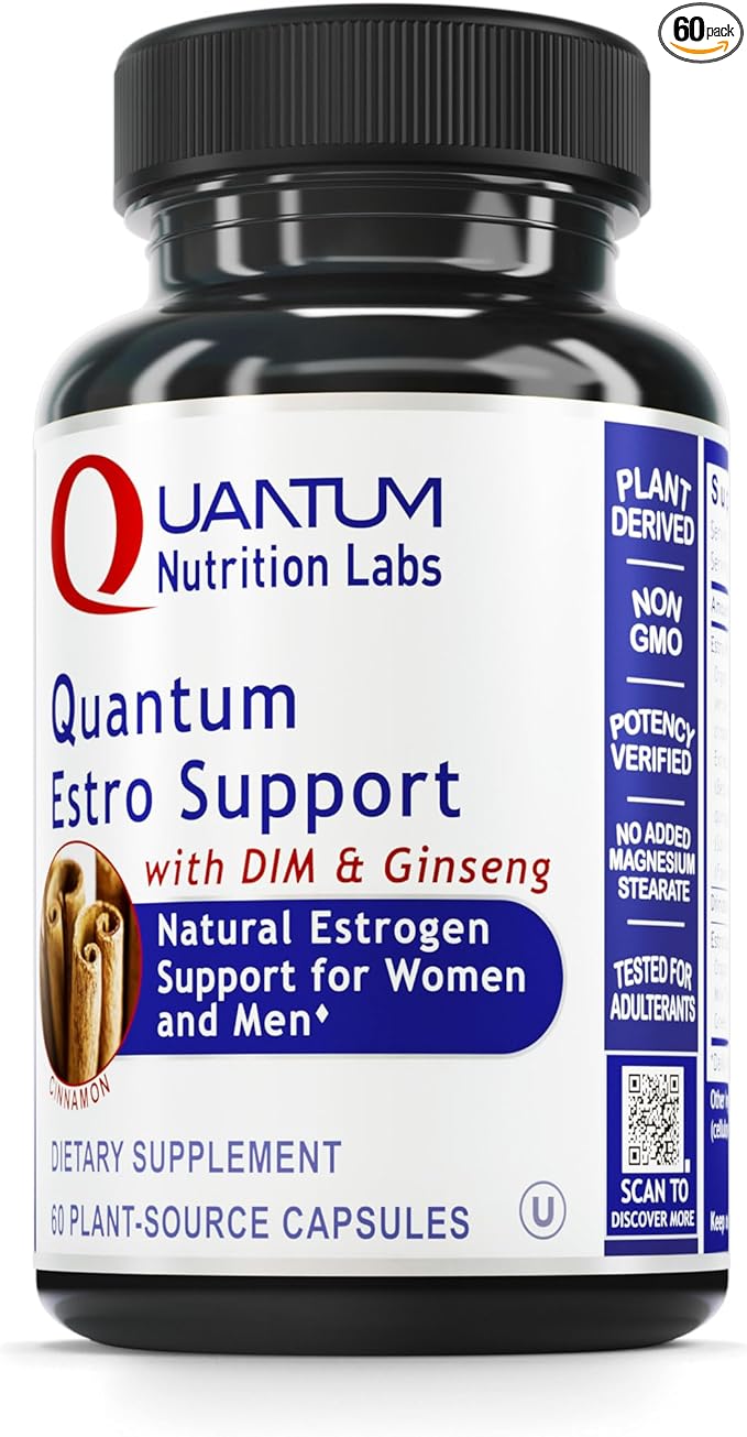 QNL Quantum Estro Support - Natural Hormone Supplement for Women & Men - Supports Men's & Women's Health - Organic Hormonal Balance for Women - 60 Capsules