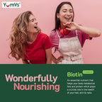 YumVs Biotin Gummies 5000mcg - Luscious Raspberry Flavor - Thicker Faster Hair Growth Gummies for Women or Men - Hair, Skin & Nails Vitamins - Hair Gummy - Vegetarian Biotin Supplement (60 Ct., 2pk)