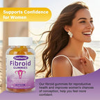 Fibroid Gummies for Shrinking Fibroids & Ovarian Cysts & PCOS, Hormone Balance Gummies Helps Women to Get Pregnant Fast, with Vitamin A, E and Minerals, 60 Count