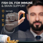 Leowell Omega-3 Softgels – High Potency EPA 432 mg & DHA 288 mg Fish Oil Supplement – 720 mg Total – 30 Softgels – Supports Heart, Brain & Joint Wellness – Fish Oil Pills, Omega 3 Supplement