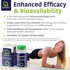 GlucodOX AMPK Activator Supplement – AMPK Enzyme, Metabolism Booster, Guggul Supplement for Body Management & Longevity – Vegan Metabolic Support - 30 Day Supply (60 Capsules)