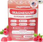 Magnesium Glycinate Gummies 400mg High Absorption Calm Magnesium Complex Gummies with Citrate L-Threonate 600mg Coq10, Vitamin D3 & B6-Sugar Free,Focus, Energy Balance,and Muscle Function 90