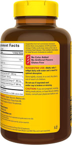 Nature Made Burp-Less Fish Oil 1200 mg One Per Day, 120 Softgels, Fish Oil Omega 3 Supplement for Heart Health (Pack of 3)