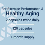 Life Extension Creatine Capsules – Creatine Monohydrate – Promotes Strength, Lean Muscle, Healthy Endurance – Non-GMO, Gluten-Free – 120 Capsules