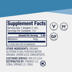 Vimergy Restful You* Liquid Melatonin - Fast-Absorbing Support for Restorative Sleep. Customizable Serving Size. Kosher, Vegan, Paleo-Friendly, Non-GMO. Serving Size: Adults 1mL, Kids 0.2mL.*