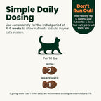 VetriScience Ultimate Strength Healthy Hip & Joint Chews, GlycoFlex Glucosamine, Chondroitin and Green-Lipped Mussel Joint Supplement for Cats, Soothe Joint Discomfort, Fish, 30 Count