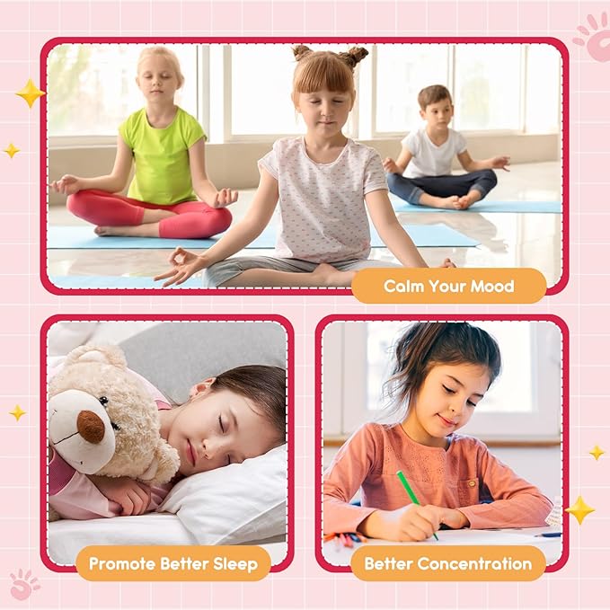 Magnesium Glycinate Gummies for Kids: Calm Magnesium Supplement for Kids & Adults with Zinc Citrate, GABA, Chamomile, Vitamin B6 & C - Sleep, Relaxation & Focus, Strawberry & Banana Flavor 60 Count