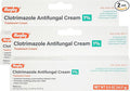 Rugby Clotrimazole Antifungal Cream 1% - Treatment Cream - Helps Provide Soothing Itchy Skin Relief - 0.5 Oz. (2 Pack)