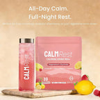 Calm Magnesium Powder, Cortisol Supplement for Women, Supports Sleep, Stress Relief & Relaxation with Ashwagandha, Saffron, L Theanine, Vitamin D3, No Sugar, 30Ct, Raspberry Lemonade