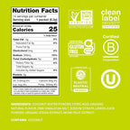 Cure Hydration | Plant-Based Electrolyte Drink Mix | No Added Sugar | FSA-HSA | Dehydration Relief Powder Made with Coconut Water | Non-GMO | Vegan | Pouch of 14 Packets - Lime