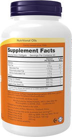 NOW Foods Supplements, Super Omega 3-6-9 1200 mg with a blend of Fish, Borage and Flax Seed Oils, 180 Softgels