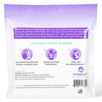 HYGIENJOY-21% Larger Rinse Free Bath Sponges for Adults-Disposable No Rinse Bathing Wipes-Soap Infused,Dry Shower Wipes for Elderly,Camping,Post Surgery Must Haves,(Lavender 25 Counts）